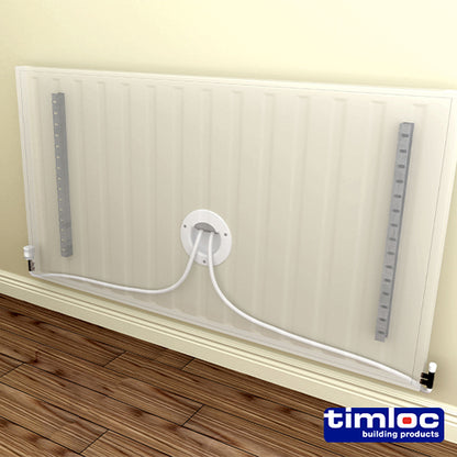 Timloc Rad-Seal Radiator Pipe Guide and Seal White - 140mm - Image