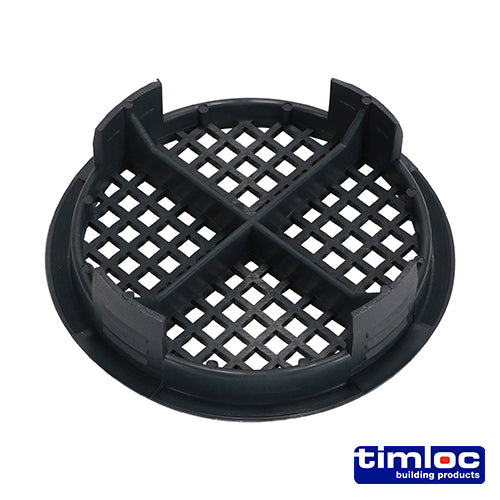 Timloc Push-in Soffit Vent Grey -  70mm - Image
