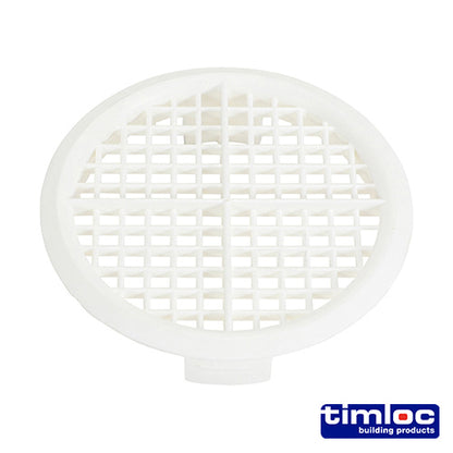 Timloc Push-in Soffit Vent White -  70mm - Image