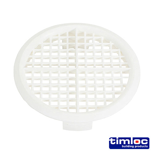 Timloc Push-in Soffit Vent White -  70mm - Image