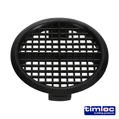 Timloc Push-in Soffit Vent Black -  70mm - Image
