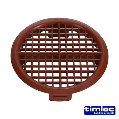 Timloc Push-in Soffit Vent Brown -  70mm - Image