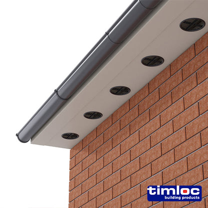 Timloc Push-in Soffit Vent Brown -  70mm - Image