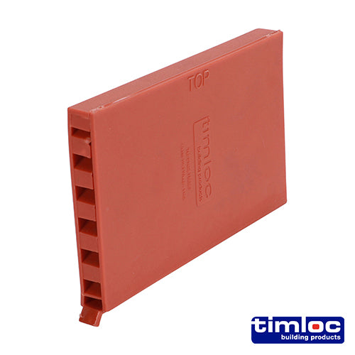 Timloc Cavity Wall Weep Vent Terracotta - 65 x 10 x 100mm - Image