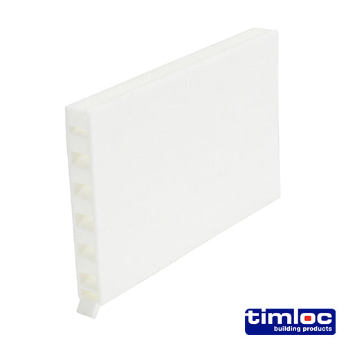 Timloc Cavity Wall Weep Vent White - 65 x 10 x 100mm - Image