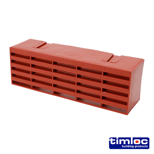 Timloc Airbrick Plastic Terracotta - 215 x 69 x 60mm - Image