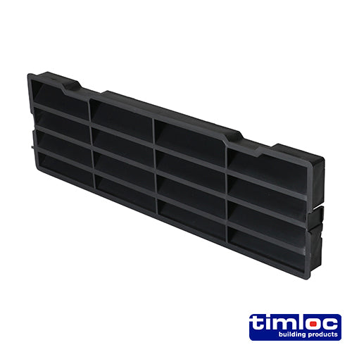 Timloc Through-Wall Cavity Sleeve Baffle Black - 229 x 76mm - Image