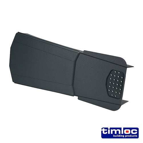 Timloc Ambi-Verge Universal Dry Fix Verge System for Profiled Roof Tiles Grey - 405 x 95/160mm - Image