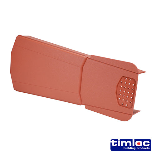 Timloc Ambi-Verge Universal Dry Fix Verge System for Profiled Roof Tiles Terracotta - 405 x 95/160mm - Image