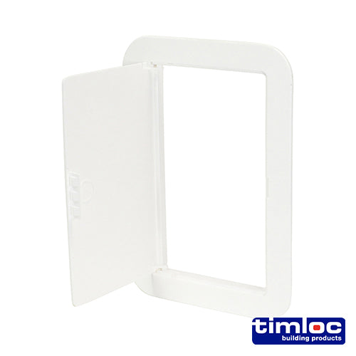 Timloc Access Panel Plastic Hinged White - 155 x 235mm - Image