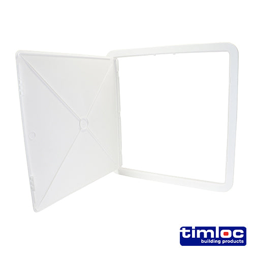 Timloc Access Panel Plastic White - 470 x 470mm - Image