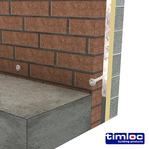 Timloc Cavity Wall Drill Vent Natural - 80 (drill hole 25mm) - Image