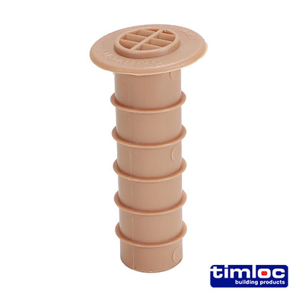 Timloc Cavity Wall Drill Vent Buff - 80 (drill hole 25mm) - Image