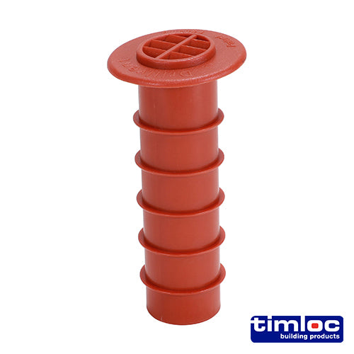 Timloc Cavity Wall Drill Vent Terracotta - 80 (drill hole 25mm) - Image