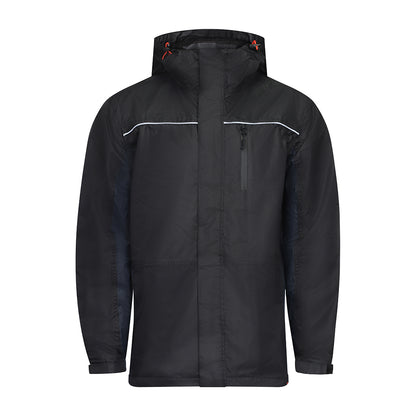 TIMCO Waterproof Lined Rain Jacket - Black - Medium - Image