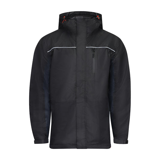 TIMCO Waterproof Lined Rain Jacket - Black - Medium - Image