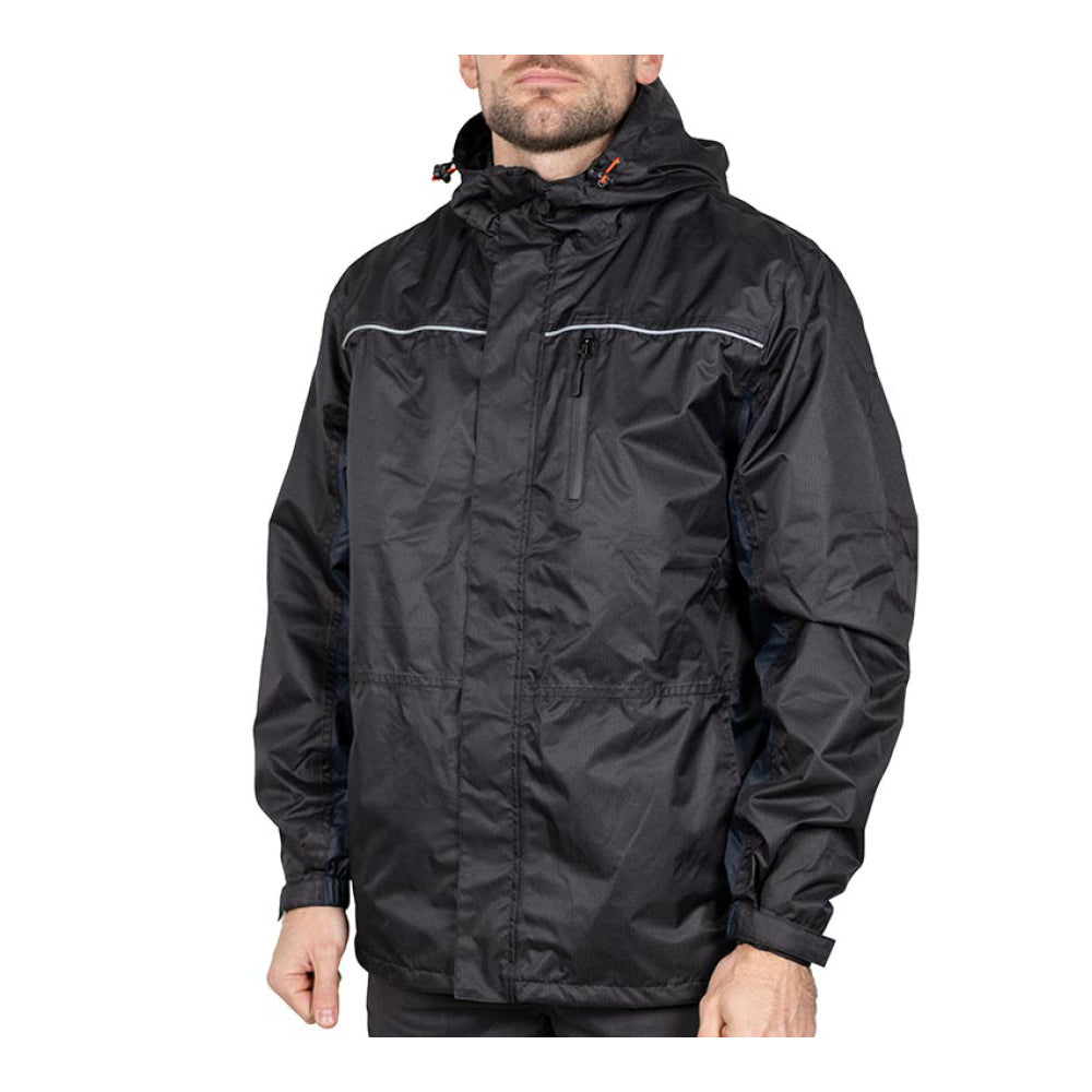 TIMCO Waterproof Lined Rain Jacket - Black - Medium - Image