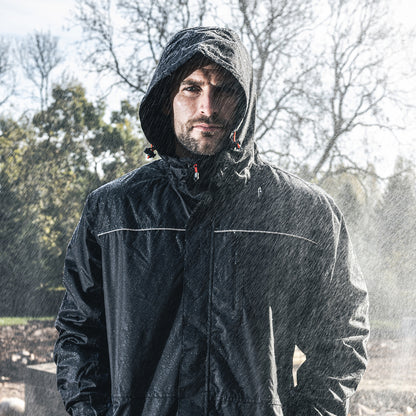 TIMCO Waterproof Lined Rain Jacket - Black - Medium - Image