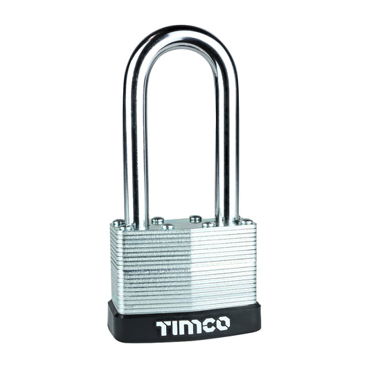 TIMCO Laminated Padlock - Long Shackle - 50mm - Image