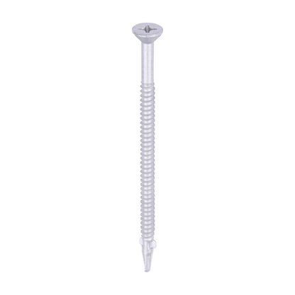 TIMCO Self-Drilling Wing-Tip Steel to Timber Light Section Exterior Silver Screws  - 5.5 x 100 - Image