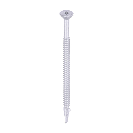 TIMCO Self-Drilling Wing-Tip Steel to Timber Light Section Exterior Silver Screws  - 5.5 x 100 - Image