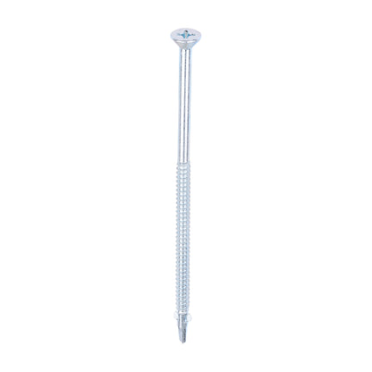TIMCO Self-Drilling Wing-Tip Steel to Timber Light Section Silver Screws  - 5.5 x 130 - Image