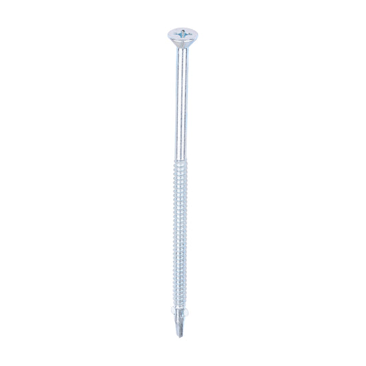 TIMCO Self-Drilling Wing-Tip Steel to Timber Light Section Silver Screws  - 5.5 x 130 - Image