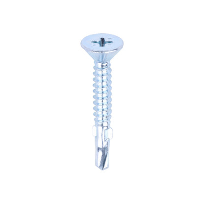 TIMCO Self-Drilling Wing-Tip Steel to Timber Light Section Silver Screws  - 4.2 x 32 - Image