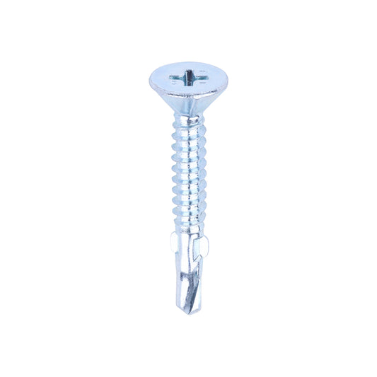 TIMCO Self-Drilling Wing-Tip Steel to Timber Light Section Silver Screws  - 4.2 x 32 - Image