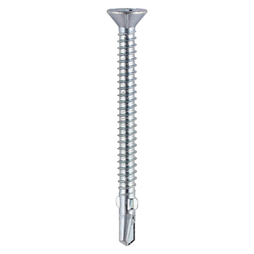 TIMCO Self-Drilling Wing-Tip Steel to Timber Light Section Silver Screws  - 4.8 x 38 - Image