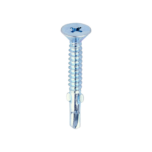 TIMCO Self-Drilling Wing-Tip Steel to Timber Light Section Silver Screws  - 4.8 x 38 - Image