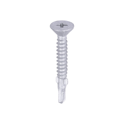 TIMCO Self-Drilling Wing-Tip Steel to Timber Light Section Exterior Silver Screws  - 4.8 x 38 - Image
