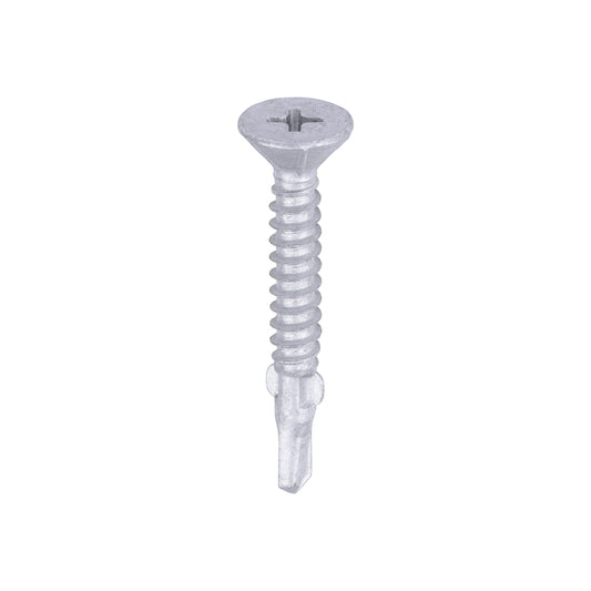 TIMCO Self-Drilling Wing-Tip Steel to Timber Light Section Exterior Silver Screws  - 4.8 x 38 - Image