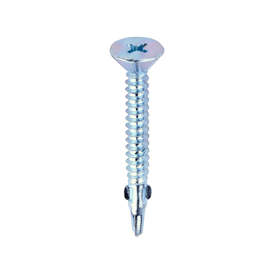 TIMCO Self-Drilling Wing-Tip Steel to Timber Light Section Silver Screws  - 4.2 x 38 - Image
