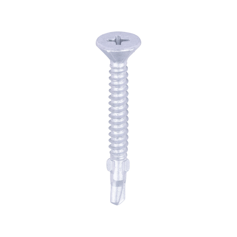 TIMCO Self-Drilling Wing-Tip Steel to Timber Light Section Exterior Silver Screws  - 4.2 x 38 - Image