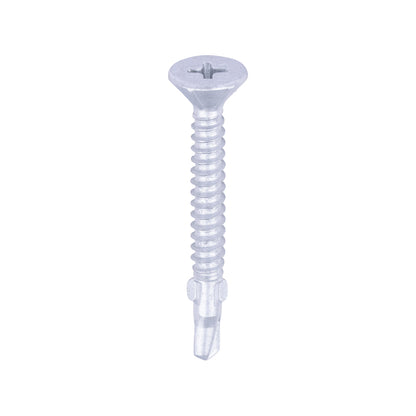 TIMCO Self-Drilling Wing-Tip Steel to Timber Light Section Exterior Silver Screws  - 4.2 x 38 - Image
