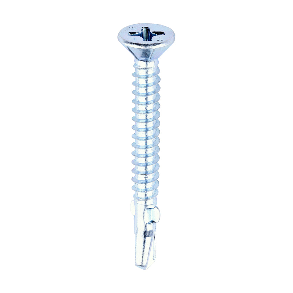 TIMCO Self-Drilling Wing-Tip Steel to Timber Light Section Silver Screws  - 5.5 x 50 - Image