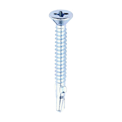 TIMCO Self-Drilling Wing-Tip Steel to Timber Light Section Silver Screws  - 5.5 x 50 - Image
