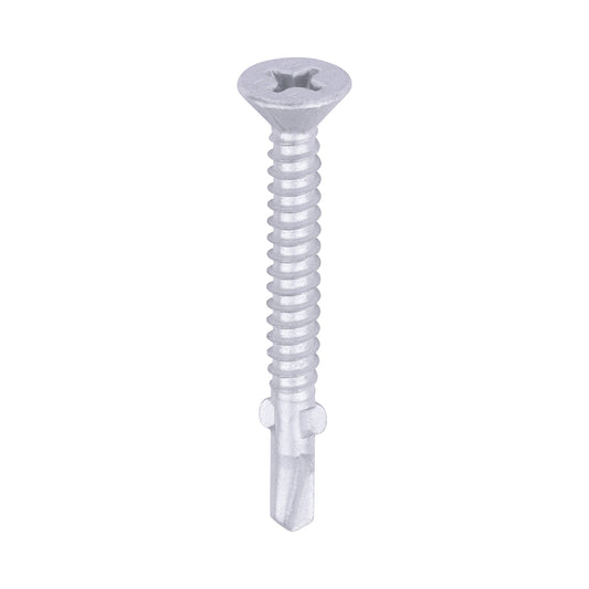 TIMCO Self-Drilling Wing-Tip Steel to Timber Light Section Exterior Silver Screws  - 5.5 x 50 - Image