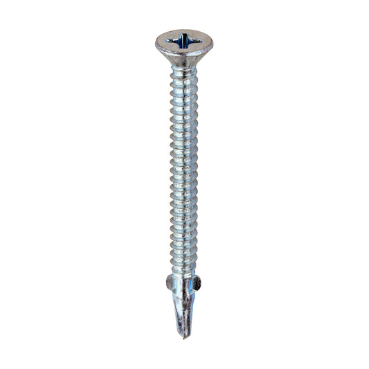 TIMCO Self-Drilling Wing-Tip Steel to Timber Light Section Silver Screws  - 5.5 x 65 - Image