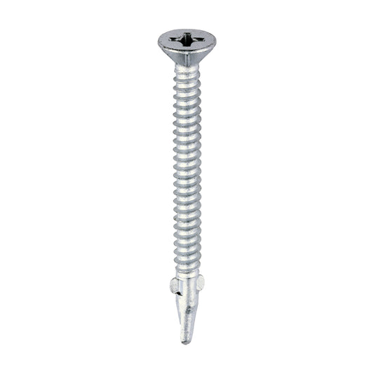 TIMCO Self-Drilling Wing-Tip Steel to Timber Light Section Exterior Silver Screws  - 5.5 x 65 - Image