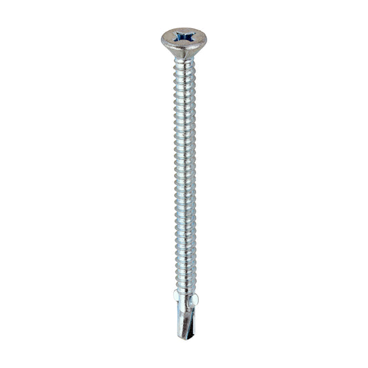 TIMCO Self-Drilling Wing-Tip Steel to Timber Light Section Silver Screws  - 5.5 x 85 - Image
