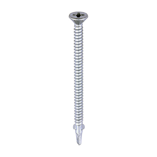 TIMCO Self-Drilling Wing-Tip Steel to Timber Light Section Exterior Silver Screws  - 5.5 x 85 - Image