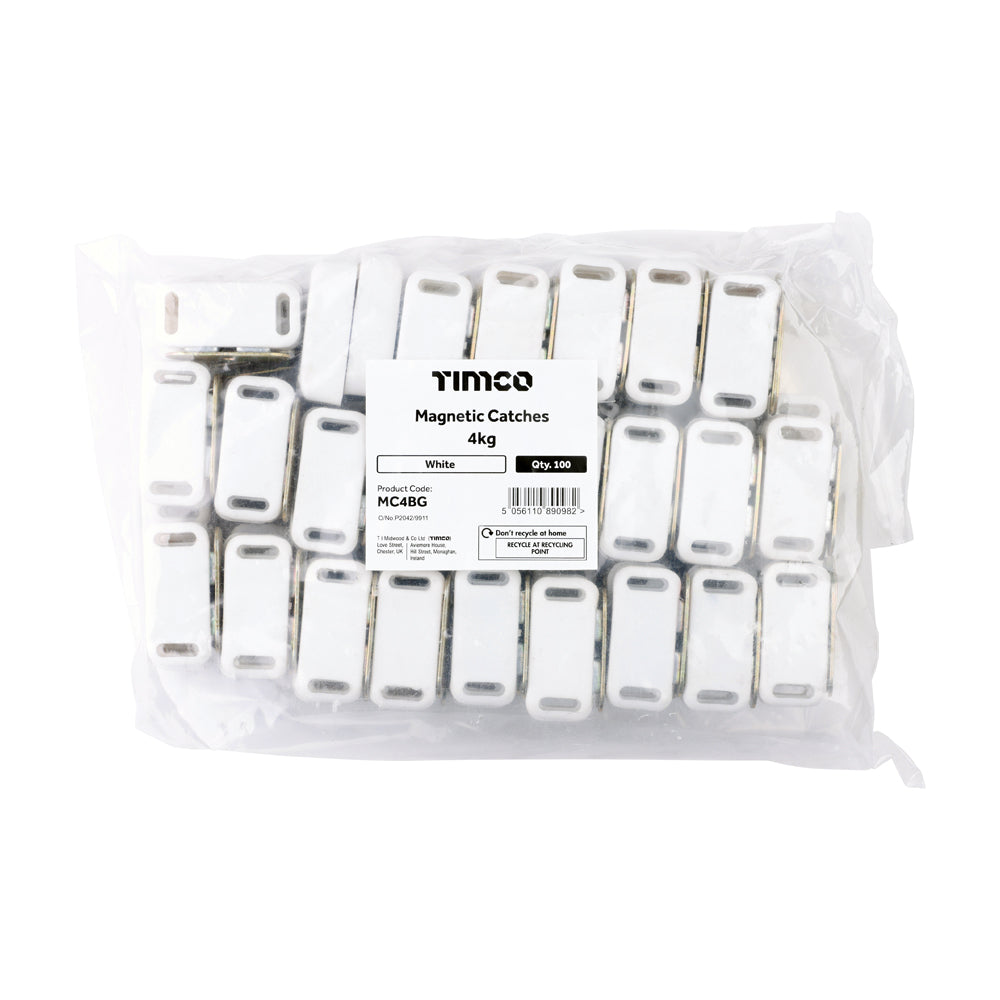 TIMCO Magnetic Catches White - 4kg - Image