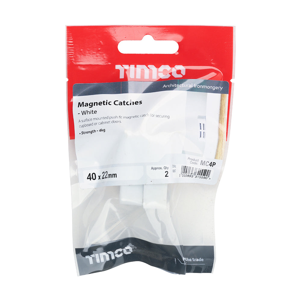 TIMCO Magnetic Catches White - 4kg - Image