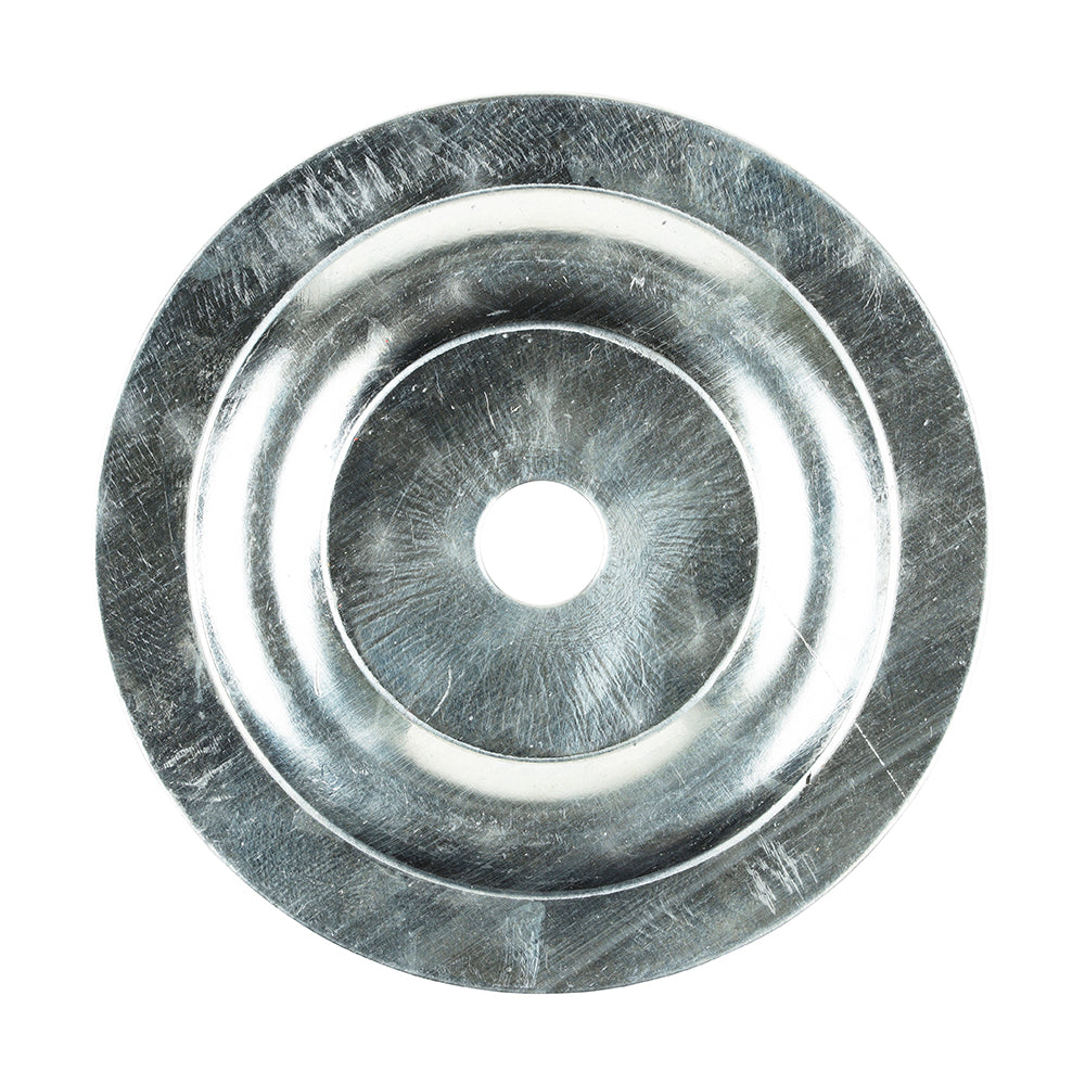 TIMCO Large Metal Insulation Discs Galvanised - 70mm - Image