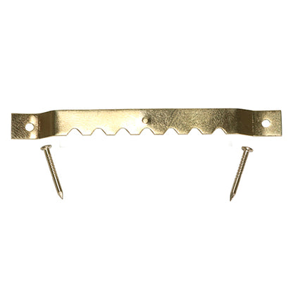TIMCO Mixed Sawtooth Hangers and Nails Electro Brass - 41mm & 63mm - Image