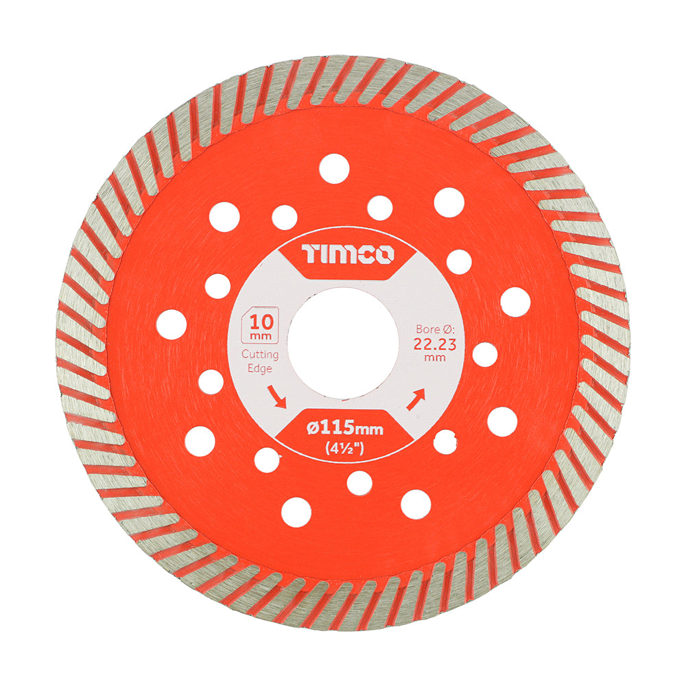 TIMCO Premium Diamond Blade Continuous - 115 x 22.2 - Image