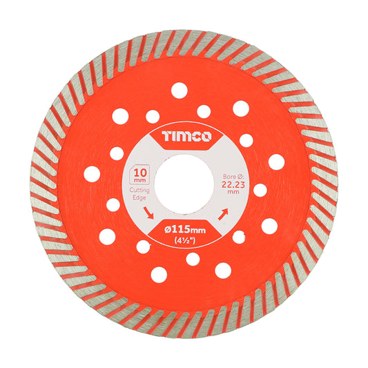 TIMCO Premium Diamond Blade Continuous - 115 x 22.2 - Image