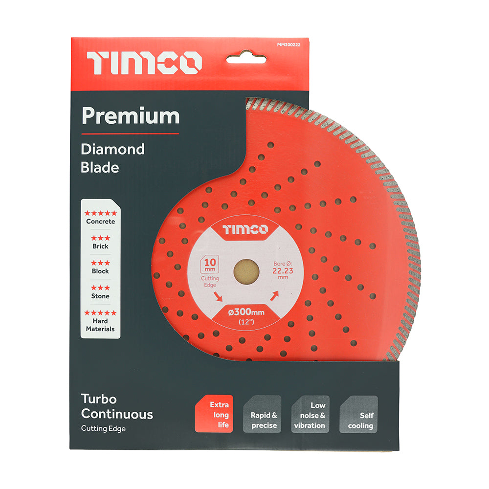 TIMCO Premium Diamond Blade Continuous  - 300 x 22.2 - Image
